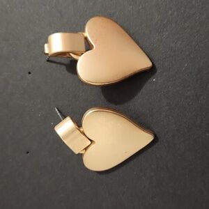 Gold Heart Earrings